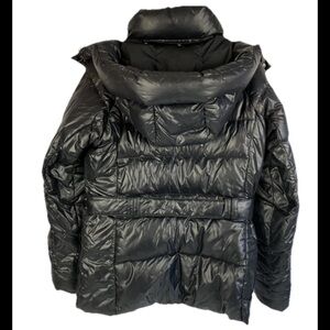 The North Face Black Menlo Belted Down Winter Snow Ski Puffer 550 Parka Jacket‎